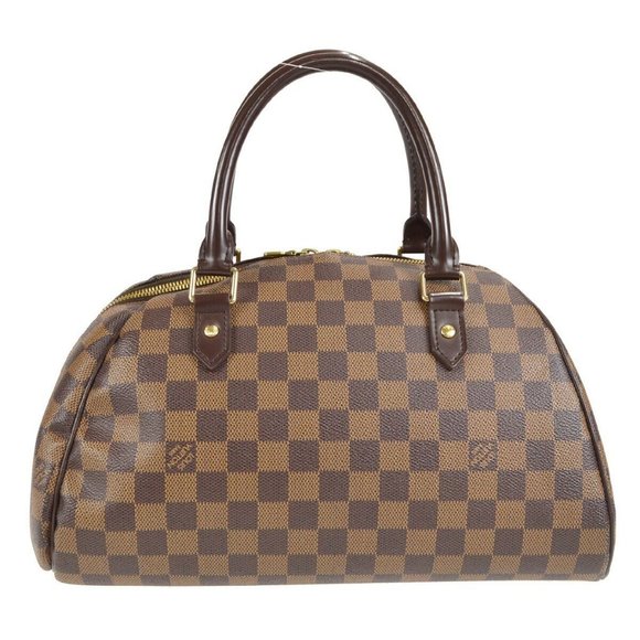 Authenticity Guarantee LOUIS VUITTON RIVERA MM HAND BAG PURSE DAMIER EBENE N4143 - Picture 1 of 13